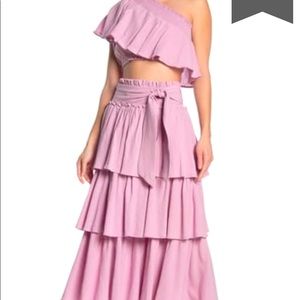 Free People ‘Go For Drama’ Ruffled top & skirt set